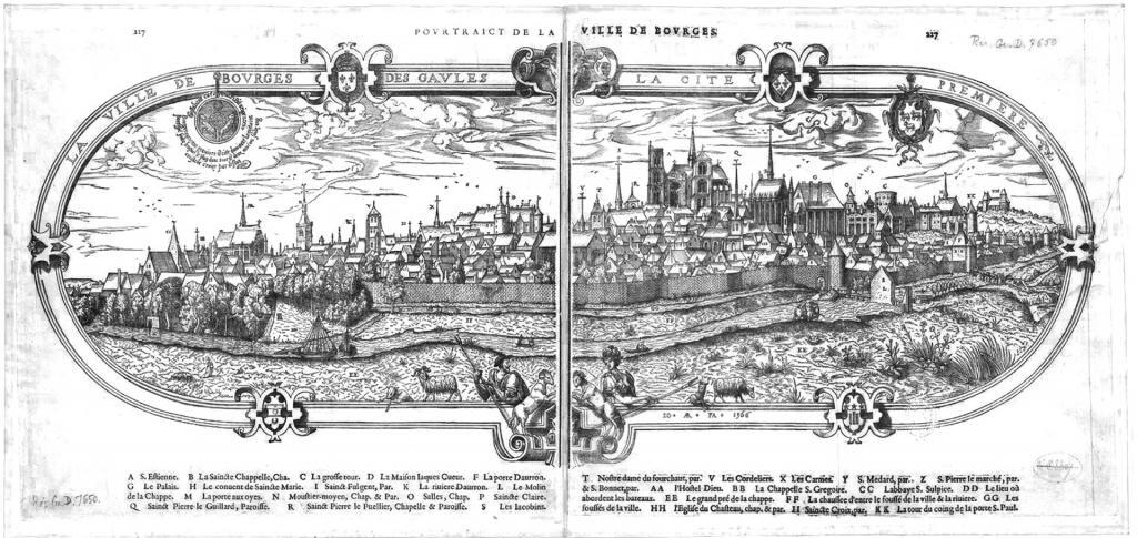 Stadtbild von Bourges